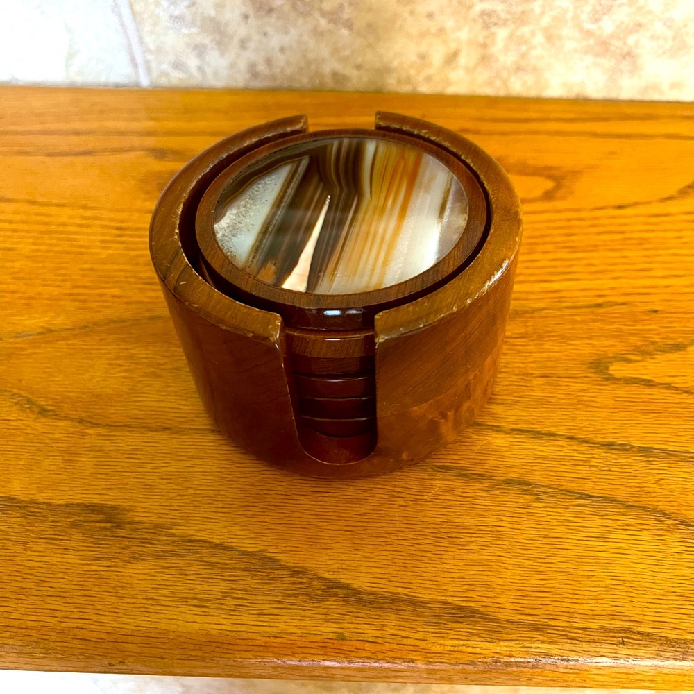 Brown Brazilian Agate coasters